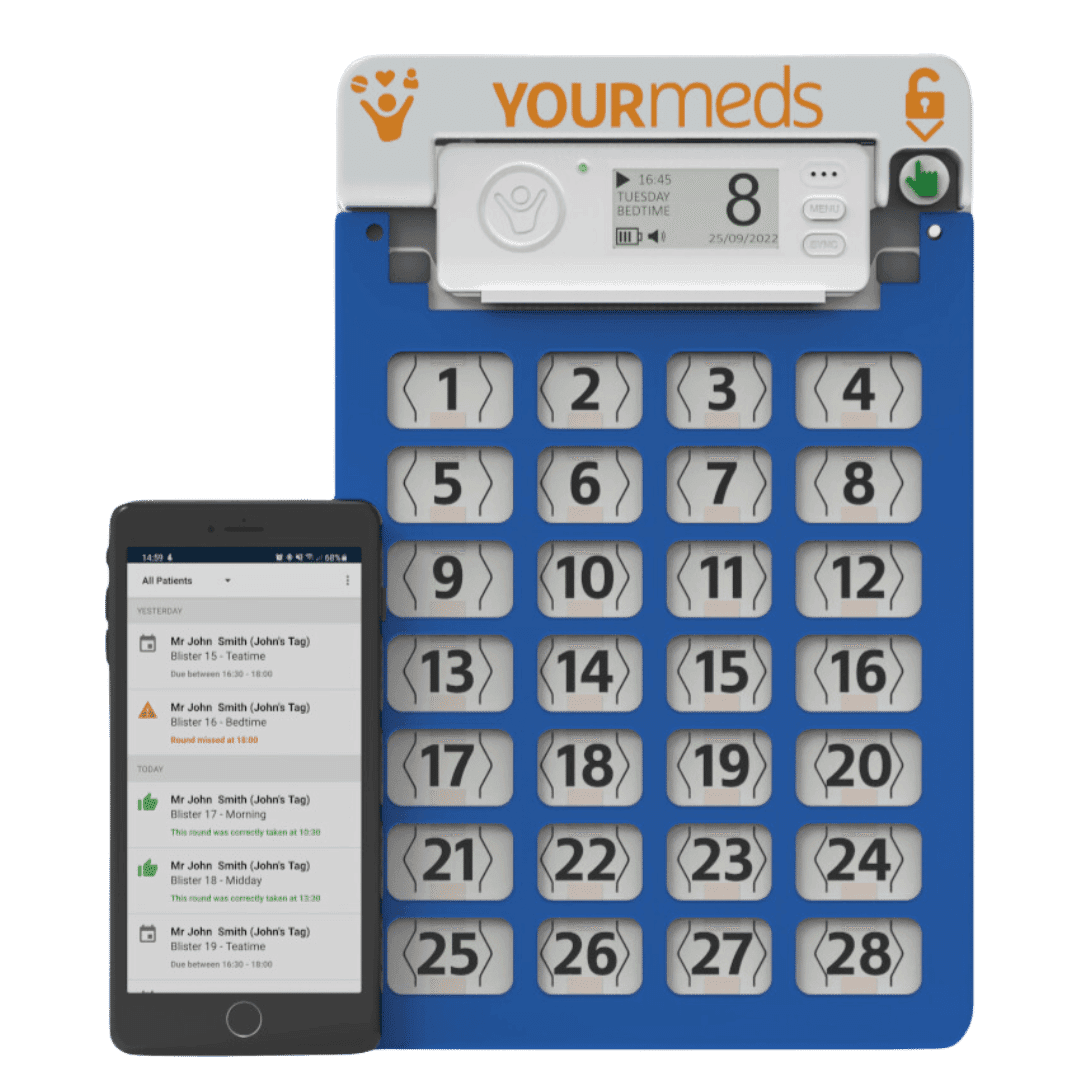 YOURmeds smart medication device and app